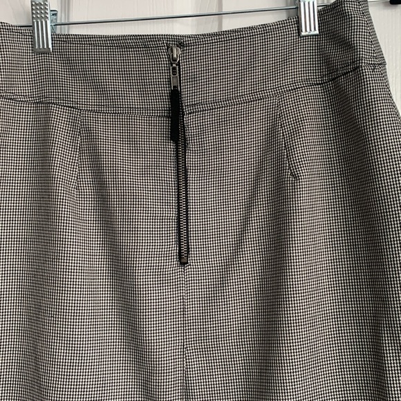 Sandra Angelozzi Wool Blend Micro Houndstooth Skirt - Picture 5 of 7